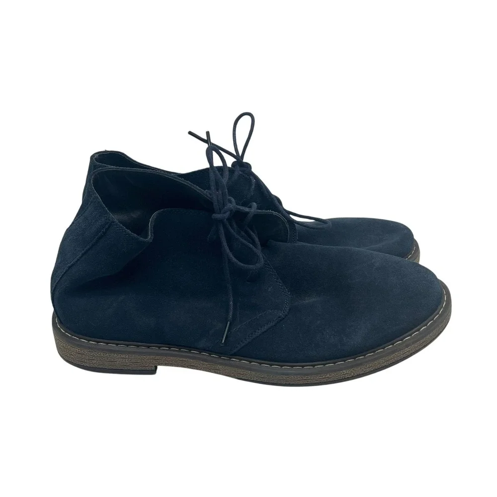 Joseph Abboud Thomas Men's Navy Blue Suede Chukka Boots Size 10 US